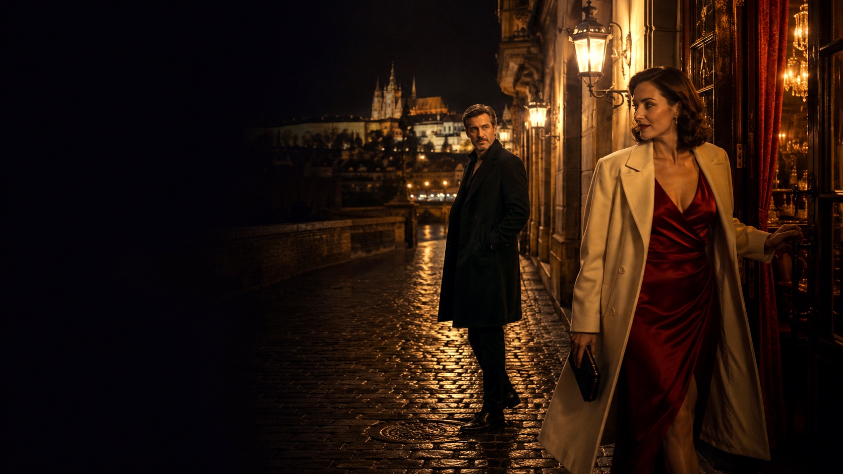Vizuální koncept filmu Kristiánka – noční Praha